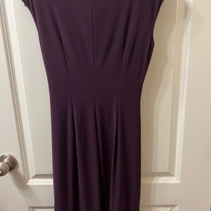 Sleeveless rich purple dress